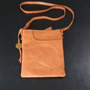 Margot Tan Soft Leather Crossbody Bag